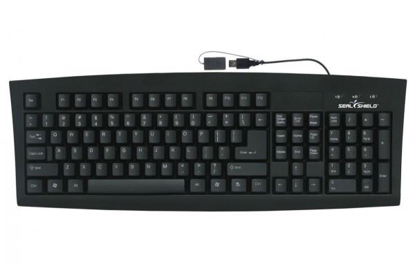 Medisch waterdicht toetsenbord (zwart)